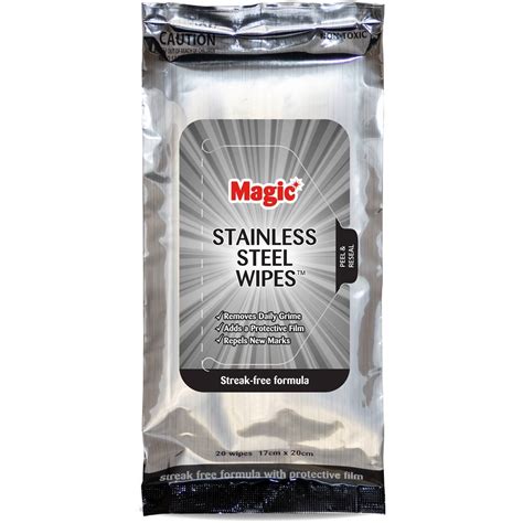 Magical steel cleaning wipes